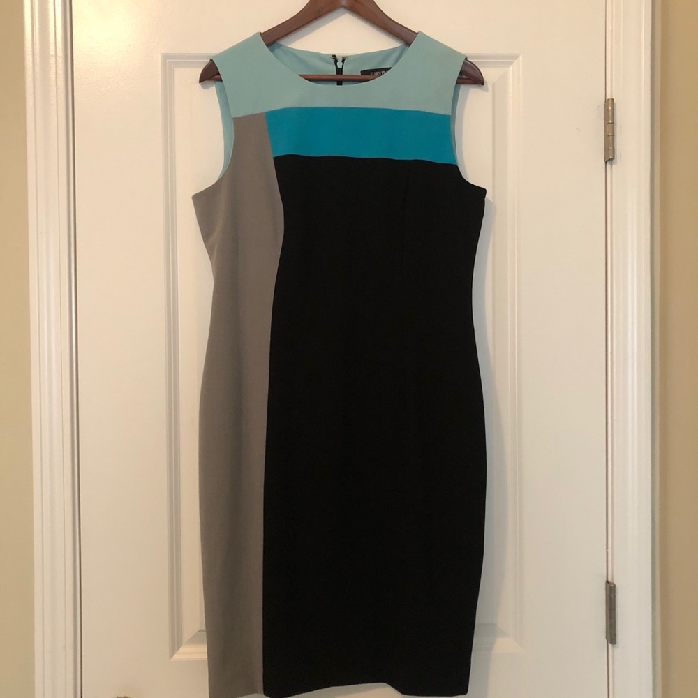 Ellen Tracy women’s Dress Size 10 Blue Black